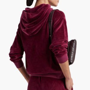 Jones New York Sport Velvet Zip Up Hoodie Jacket